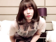 国产高颜值伪娘约炮直男后入啪啪出好多白浆